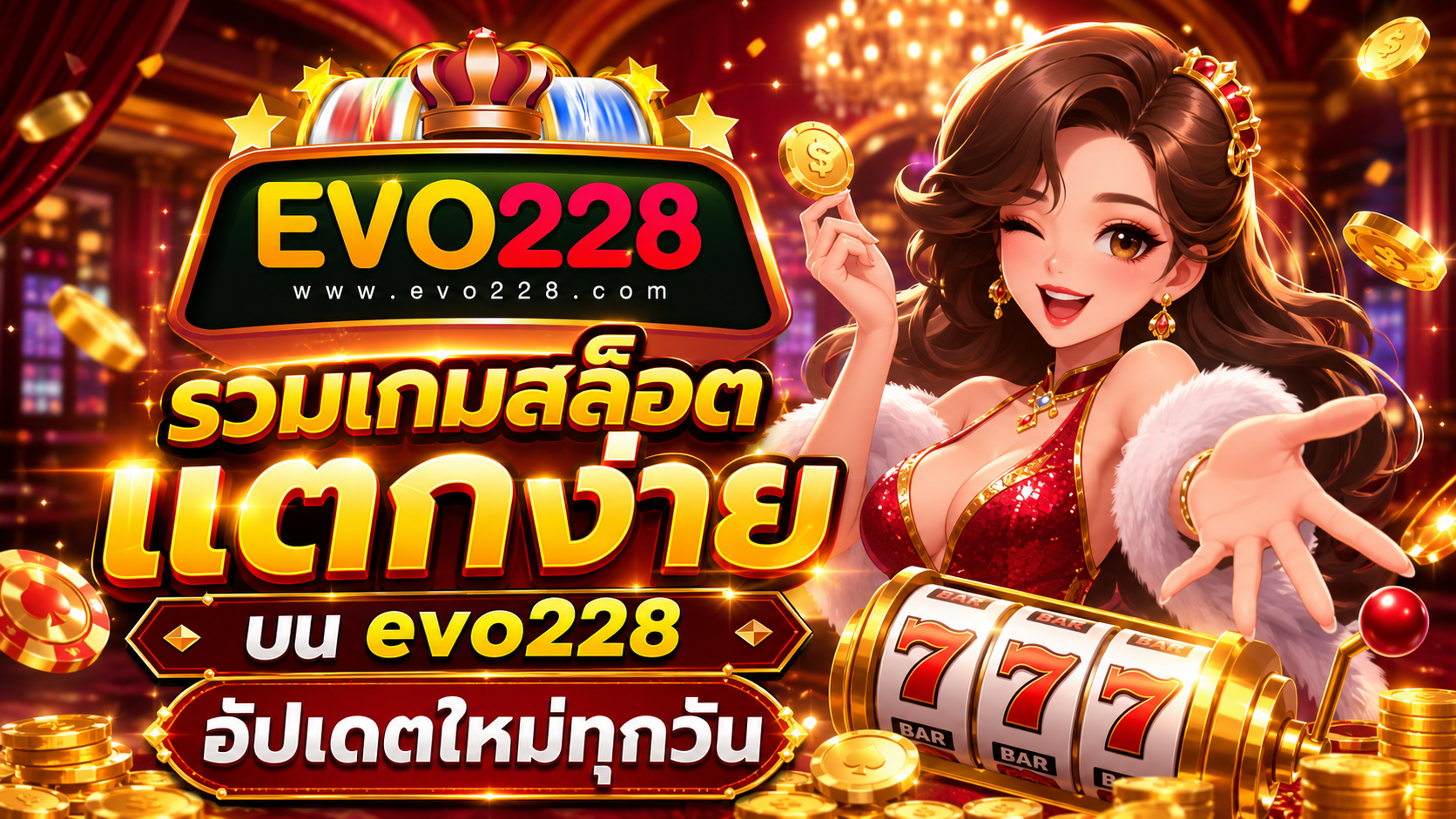 รวมเกมสล็อตแตกง่ายบน evo228 อัปเดตใหม่ทุกวัน​